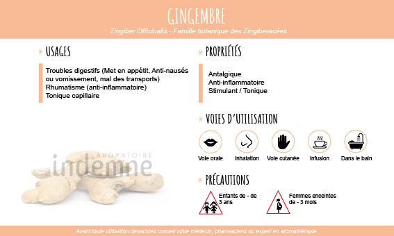 Huile essentielle de Gingembre